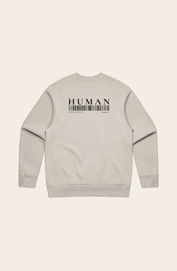 HOMINEM | Parchment/Void | "HUMAN" HEAVY CREW