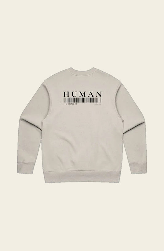 HOMINEM | Parchment/Void | "HUMAN" HEAVY CREW