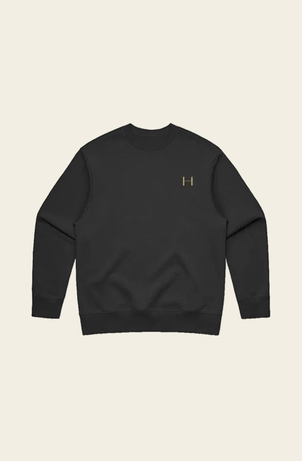 HOMINEM | VOID/GOLD | Heavy Crew Sweater